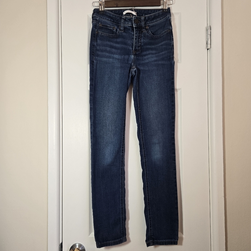 LC Lauren Conrad Blue Skinny Crop Jeans Women’s 4 Stretch Denim